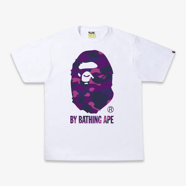 BAPE A Bathing Ape 'Color Camo By Bathing Ape' Tee White / Purple SS22 - SOLE SERIOUSS (1)