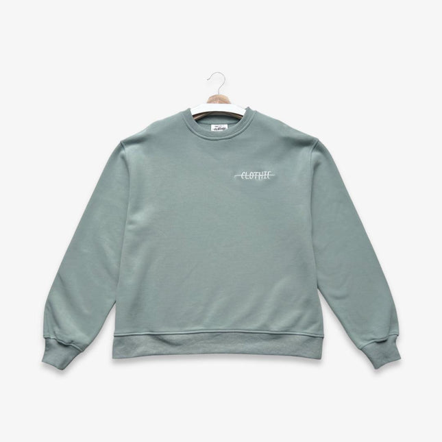 CLOTHIE Oversized Crewneck Sweatshirt 'Ciana's Palette' Mint Green SS23 - SOLE SERIOUSS (1)