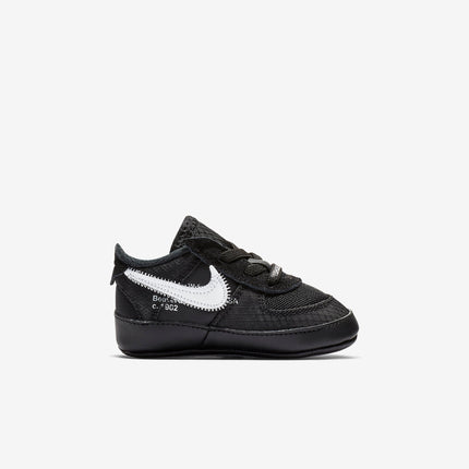 (Crib Bootie) Nike Air Force 1 Low x Off-White 'Black' (2018) BV0854-001 - SOLE SERIOUSS (2)