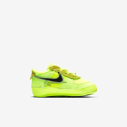 (Crib Bootie) Nike Air Force 1 Low x Off-White 'Volt' (2018) BV0854-700 - SOLE SERIOUSS (2)