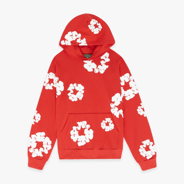 Denim Tears Pullover Hooded Sweatshirt 'The Cotton Wreath' Red FW23 - SOLE SERIOUSS (1)