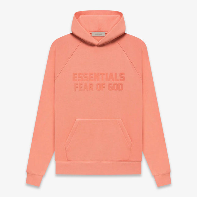 Fear of God Essentials Pullover Hoodie Coral FW22 - SOLE SERIOUSS (1)
