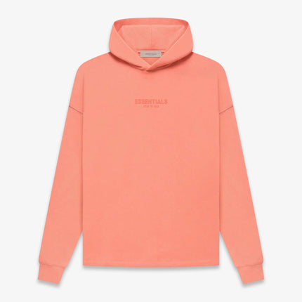 Fear of God Essentials Relaxed Pullover Hoodie Coral FW22 - SOLE SERIOUSS (1)