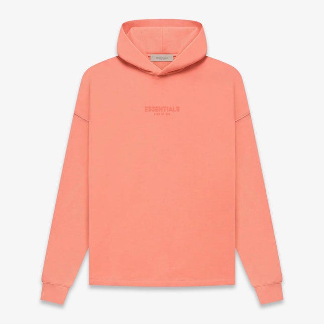 Fear of God Essentials Relaxed Pullover Hoodie Coral FW22 - SOLE SERIOUSS (1)