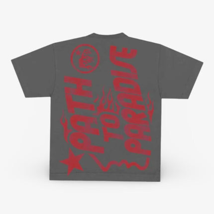 Hellstar T-Shirt 'Jesus Emblem / Path To Paradise' Grey - SOLE SERIOUSS (2)