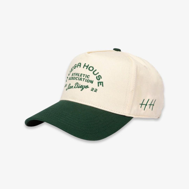 Huega House 'Athletic Association' 2-Tone 5-Panel Snapback Hat Green / Natural - SOLE SERIOUSS (1)