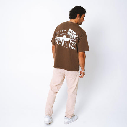Huega House 'Retro' T-Shirt Coffee / White - SOLE SERIOUSS (8)