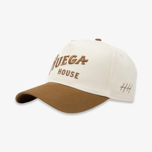 Huega House 'Saddleback' 2-Tone 5-Panel Snapback Hat Off-White / Brown - SOLE SERIOUSS (1)