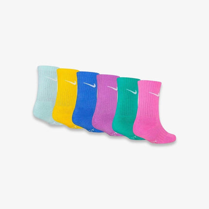(Kids) Nike Dri-Fit Cushioned High Crew Socks (6 Pack) Multi-Color / Pastel - SOLE SERIOUSS (2)
