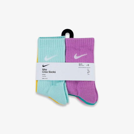 (Kids) Nike Dri-Fit Cushioned High Crew Socks (6 Pack) Multi-Color / Pastel - SOLE SERIOUSS (4)