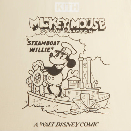 Kith Vintage Tee 'Mickey & Friends Steamboat Willie' Sandrift FW23 - SOLE SERIOUSS (3)