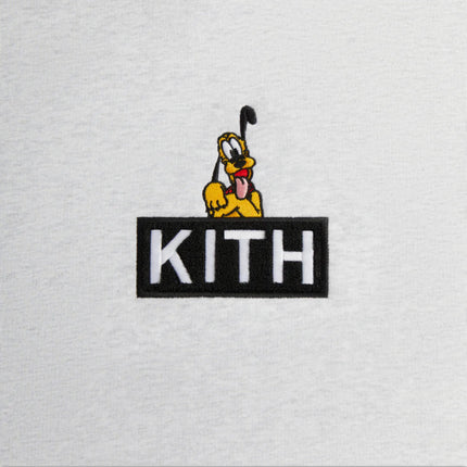 Kith x Disney Hoodie 'Mickey & Friends Cyber Monday Pluto Classic Logo' Light Heather Grey FW23 - SOLE SERIOUSS (3)