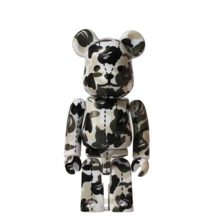 Medicom Toy x BAPE A Bathing Ape '28th Anniversary Camo #3' Bearbrick 100% Figure Grey / Black - SOLE SERIOUSS (1)