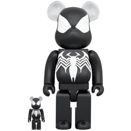 Medicom Toy x Disney x Marvel 'Spider-Man Black Costume' Bearbrick 100% & 400% Figures (Set of 2) - SOLE SERIOUSS (1)
