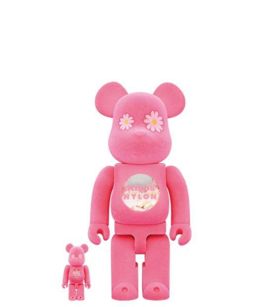 Medicom Toy x atmos x NYLON JAPAN Bearbrick 100% & 400% Figures Pink (Set of 2) - SOLE SERIOUSS (1)