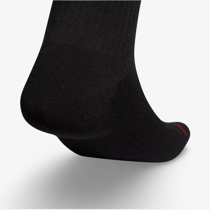 (Men's) Adidas Cushioned Classic High Quarter Socks Black / White (3 Pack) - SOLE SERIOUSS (3)