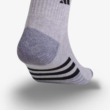 (Men's) Adidas Superlite III Quarter Socks Cool Light Heather / Grey (3 Pack) - SOLE SERIOUSS (4)