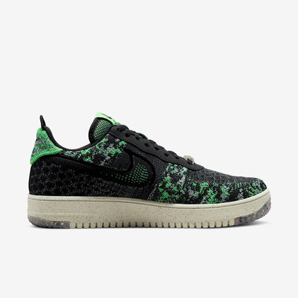 (Men's) Nike Air Force 1 Low Crater Flyknit Next Nature 'Black / Scream Green' (2022) DM0590-002 - SOLE SERIOUSS (2)