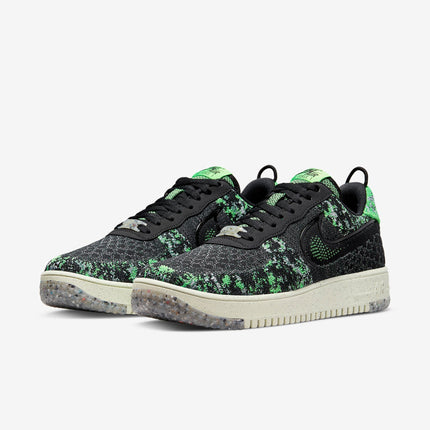 (Men's) Nike Air Force 1 Low Crater Flyknit Next Nature 'Black / Scream Green' (2022) DM0590-002 - SOLE SERIOUSS (3)
