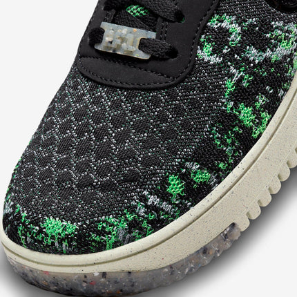 (Men's) Nike Air Force 1 Low Crater Flyknit Next Nature 'Black / Scream Green' (2022) DM0590-002 - SOLE SERIOUSS (6)