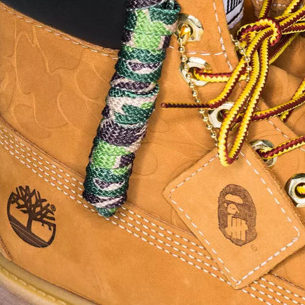 (Men's) Timberland x BAPE A Bathing Ape x Undefeated 6" Premium Waterproof Boots 'Wheat' (2018) TB0A1R7Y231 - SOLE SERIOUSS (2)