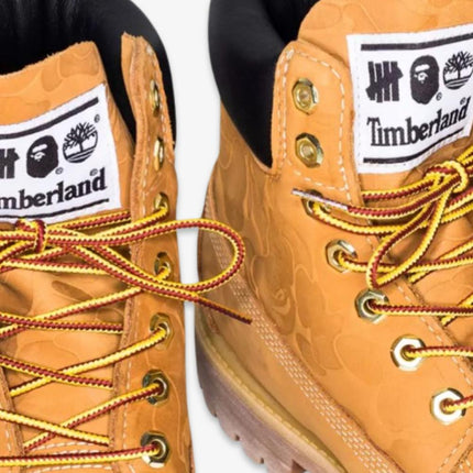 (Men's) Timberland x BAPE A Bathing Ape x Undefeated 6" Premium Waterproof Boots 'Wheat' (2018) TB0A1R7Y231 - SOLE SERIOUSS (3)