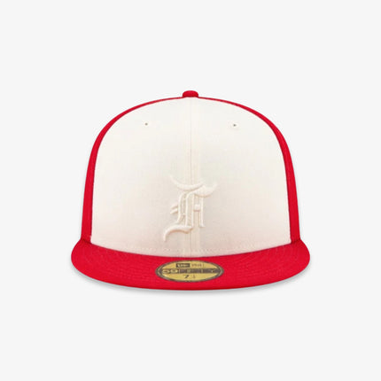 New Era x Fear of God Essentials 59Fifty Fitted Hat Red SS22 - SOLE SERIOUSS (2)