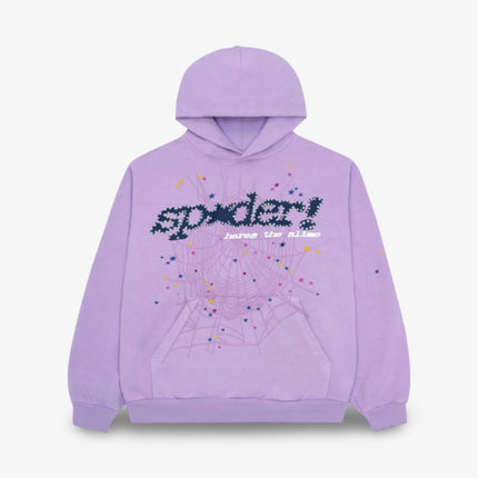 Sp5der 'P*NK V2' Pullover Hoodie Acai Purple SS23 - SOLE SERIOUSS (1)