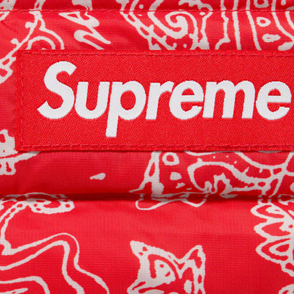 Supreme Micro Down Half Zip Hooded Pullover Red Paisley FW22 - SOLE SERIOUSS (3)