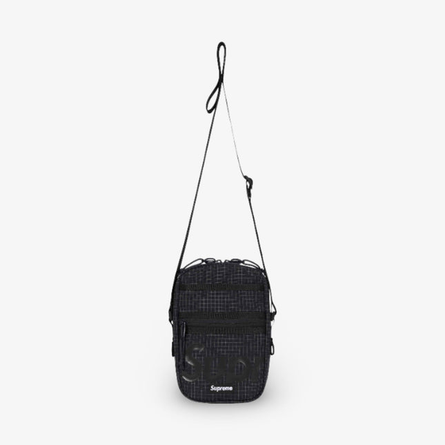 Supreme Shoulder Side Bag '3M Reflective Grid' Black SS24 - SOLE SERIOUSS (1)