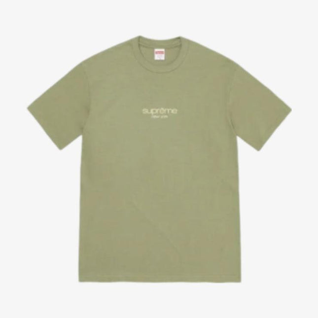 Supreme Tee 'Classic Logo' Light Olive SS22 - SOLE SERIOUSS (1)