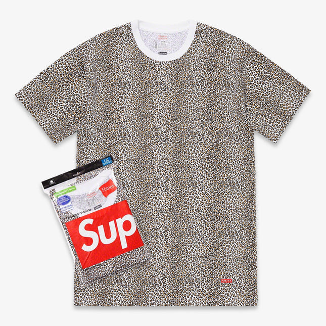 Supreme x Hanes Tagless Tees (2 Pack) Leopard SS19 - SOLE SERIOUSS (1)