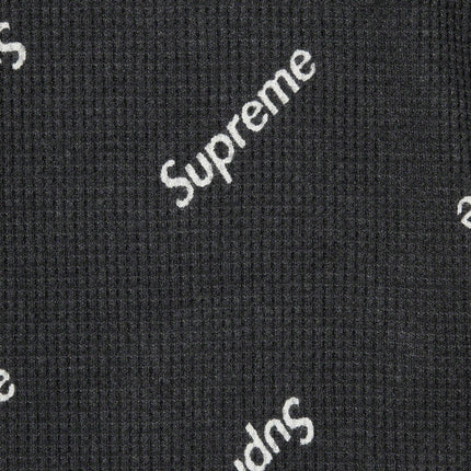 Supreme x Hanes Thermal Crew (1 Pack) 'Black Logos' FW20 - SOLE SERIOUSS (2)