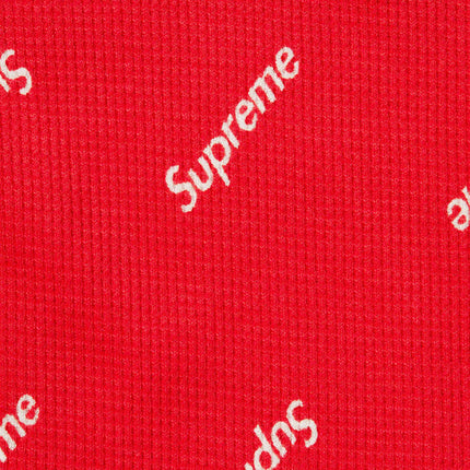 Supreme x Hanes Thermal Crew (1 Pack) 'Red Logos' FW20 - SOLE SERIOUSS (2)