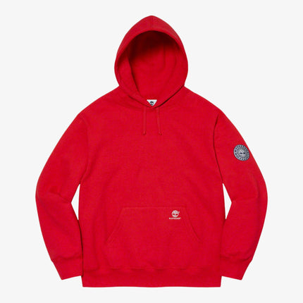 Supreme x Timberland Hooded Sweatshirt Red FW21 - SOLE SERIOUSS (2)