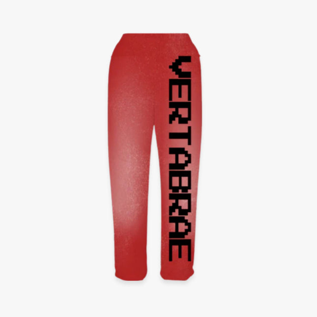 Vertabrae Washed Sweatpants 'C-2' Red / Black FW23 - SOLE SERIOUSS (1)