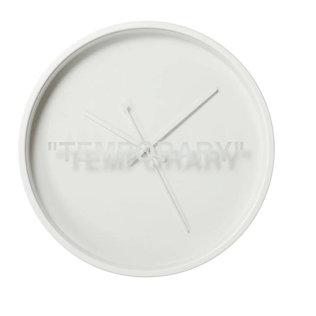 Virgil Abloh x IKEA MARKERAD "TEMPORARY" Wall Clock White - SOLE SERIOUSS (1)