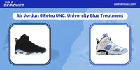Air Jordan 6 Retro UNC: University Blue Treatment - SOLE SERIOUSS