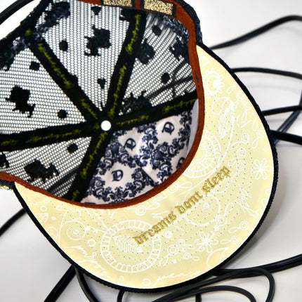 dvniel.luu 'OG LB: Live Boundlessly' Trucker Snapback Hat Black Corduroy / Mesh | SOLE SERIOUSS [3]