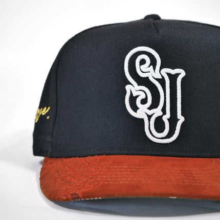 dvniel.luu 'OG SJ: Self-Journey' Snapback Hat Black / Tan Brown | SOLE SERIOUSS [3]