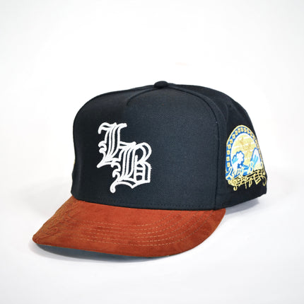 dvniel.luu 'OG LB: Live Boundlessly' Snapback Hat Black / Tan Brown | SOLE SERIOUSS [1]