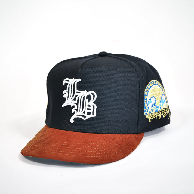 dvniel.luu 'OG LB: Live Boundlessly' Snapback Hat Black / Tan Brown | SOLE SERIOUSS [1]