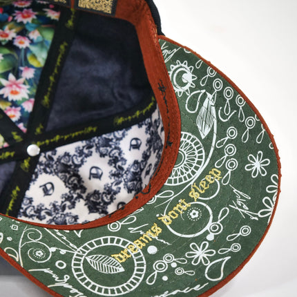 dvniel.luu 'OG LB: Live Boundlessly' Snapback Hat Black / Tan Brown | SOLE SERIOUSS [4]