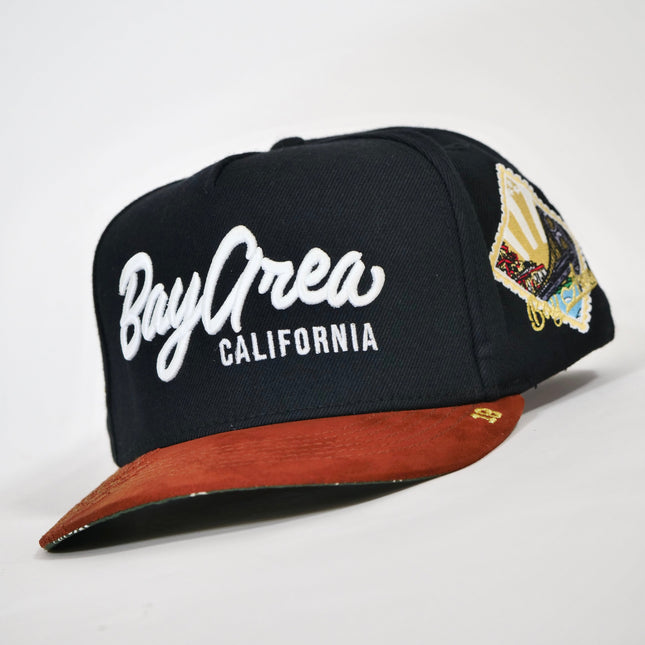 dvniel.luu 'OG BA: From the Bay to the World' Snapback Hat Black / Tan Brown | SOLE SERIOUSS [1]