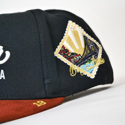 dvniel.luu 'OG BA: From the Bay to the World' Snapback Hat Black / Tan Brown | SOLE SERIOUSS [2]