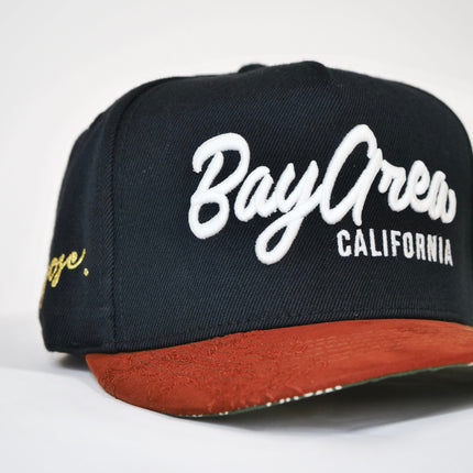 dvniel.luu 'OG BA: From the Bay to the World' Snapback Hat Black / Tan Brown | SOLE SERIOUSS [4]