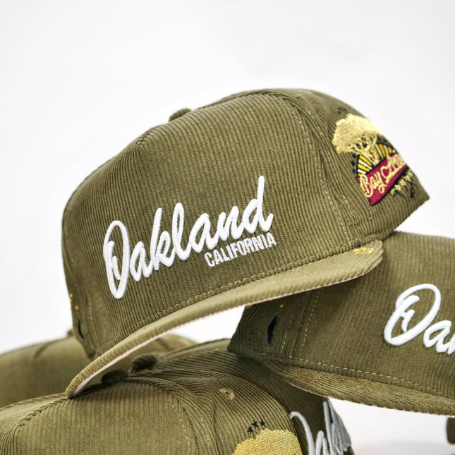 dvniel.luu 'OG O: Odyssey' Snapback Hat Olive / Cream | SOLE SERIOUSS [1]