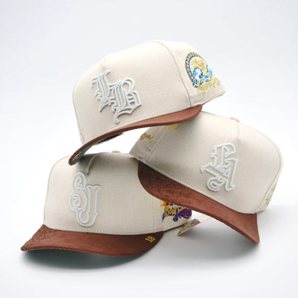dvniel.luu 'OG LB: Live Boundlessly' Snapback Hat Cream / Brown | SOLE SERIOUSS [2]