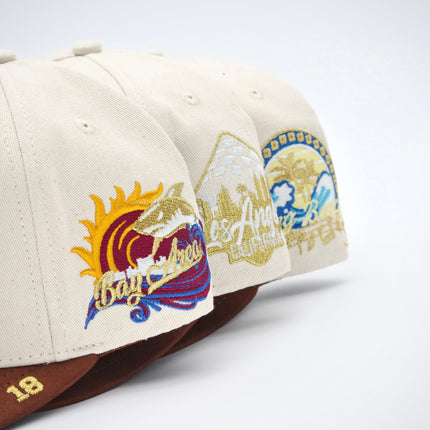 dvniel.luu 'OG LB: Live Boundlessly' Snapback Hat Cream / Brown | SOLE SERIOUSS [3]