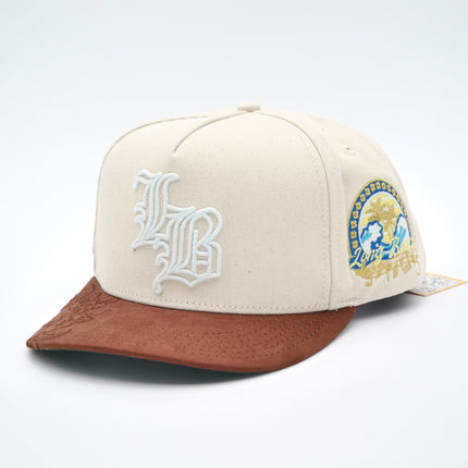 dvniel.luu 'OG LB: Live Boundlessly' Snapback Hat Cream / Brown | SOLE SERIOUSS [1]